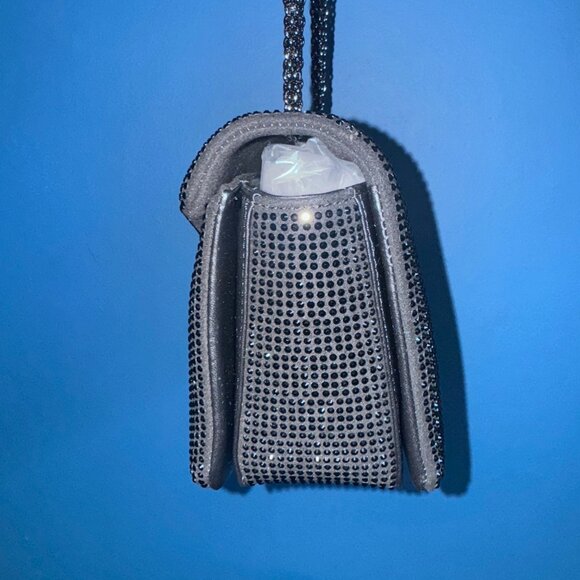 Valentino One Stud Rhinestone Black Bag - Picture 4 of 6